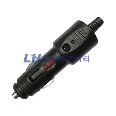 汽車點煙頭附10A保險絲LED燈(10入/包)