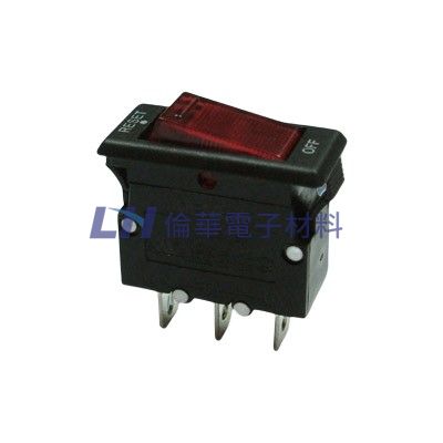 帶燈無熔絲開關短腳9.4mm(UL) AC125V 15A(10入/包)