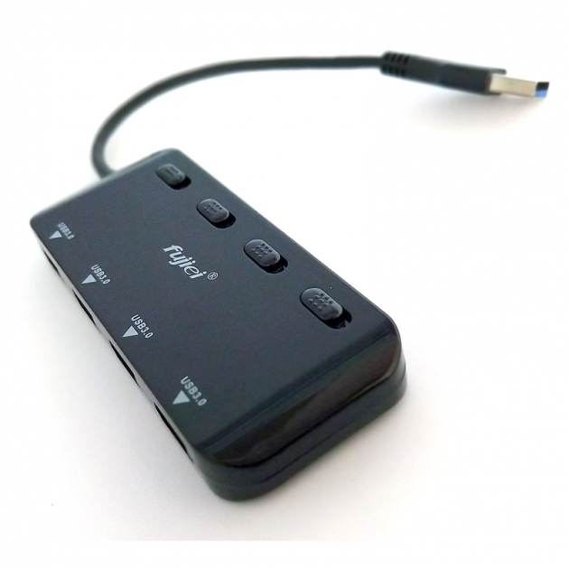 fujiei USB3.0 HUB 4埠(獨立電源開關) HU0001	