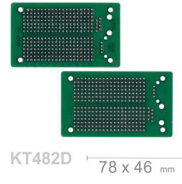 KT-482D 78 x 46 mm 雙面 14 x 20 孔 FRP PCB板 萬用電路板