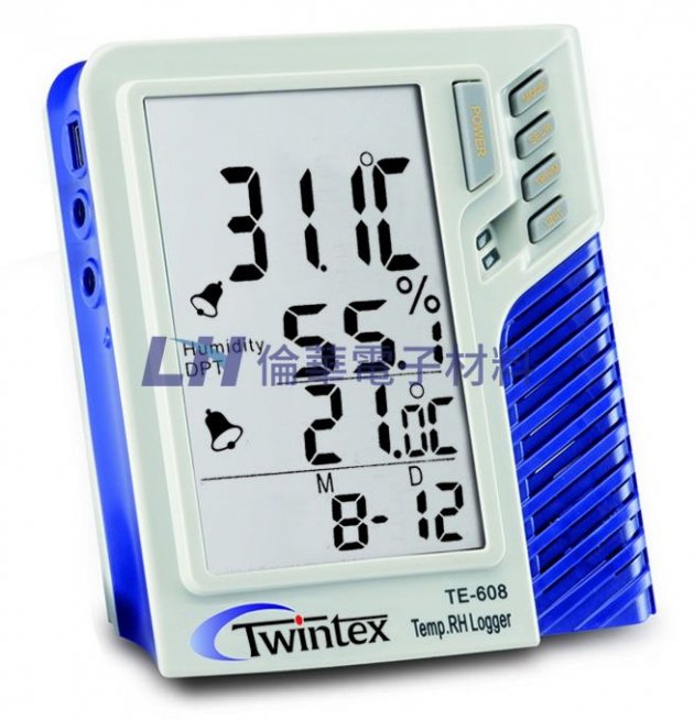 多功能高精度溫濕度記錄器 TE-608