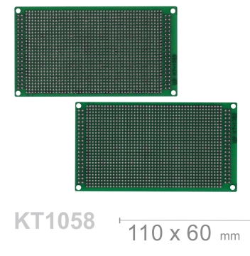 KT-1058 110 x 60 mm 雙面 46 x 28 孔 FRP PCB板 萬用電路板