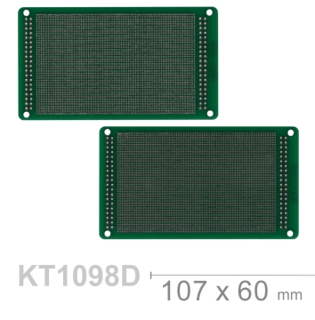 KT-1098D 107 x 60 mm 雙面 68 x 43 孔 FRP PCB板 萬用電路板