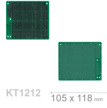 KT-1212 105 x 118 mm 單面 41 x 40 孔 FRP PCB板 萬用電路板