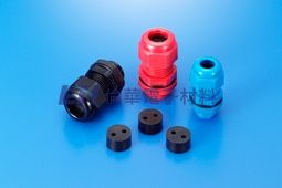 0613 KSS 多孔電纜固定頭(2孔) Multi-Hole Nylon Cable Gland (2 HOLES)  NPT螺紋　※不附墊片及螺帽	